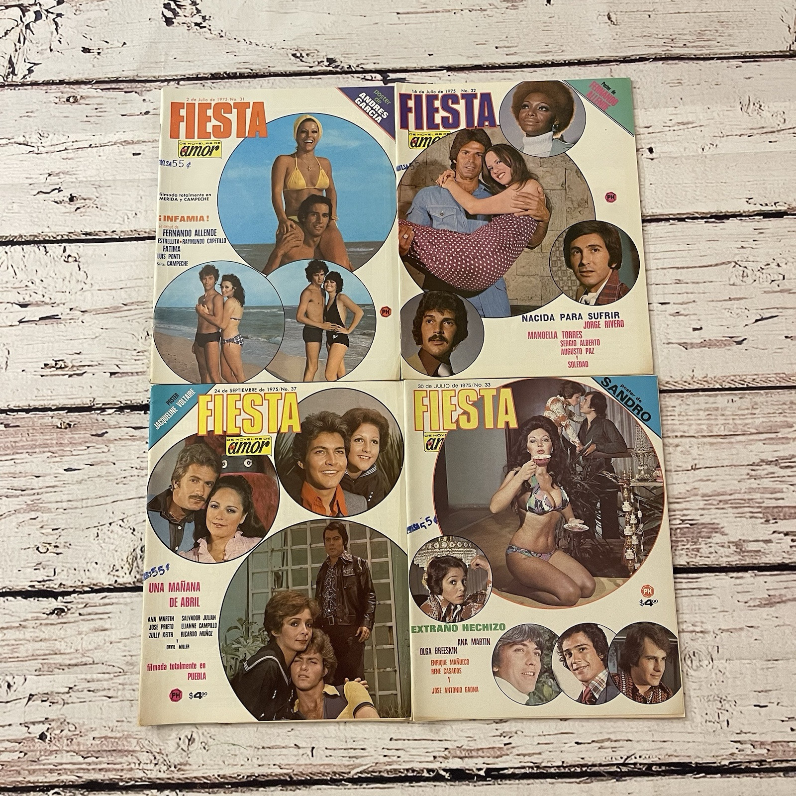 Fiesta de Novelas de Amor Fotonovela Magazine Mexico Posters Jacqueline Voltaire