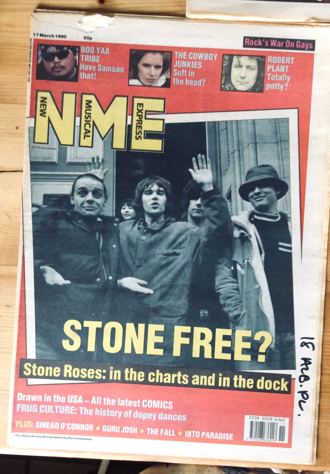 NME. New Musical Express Magazines. March 1990. Five issues. No Posters.