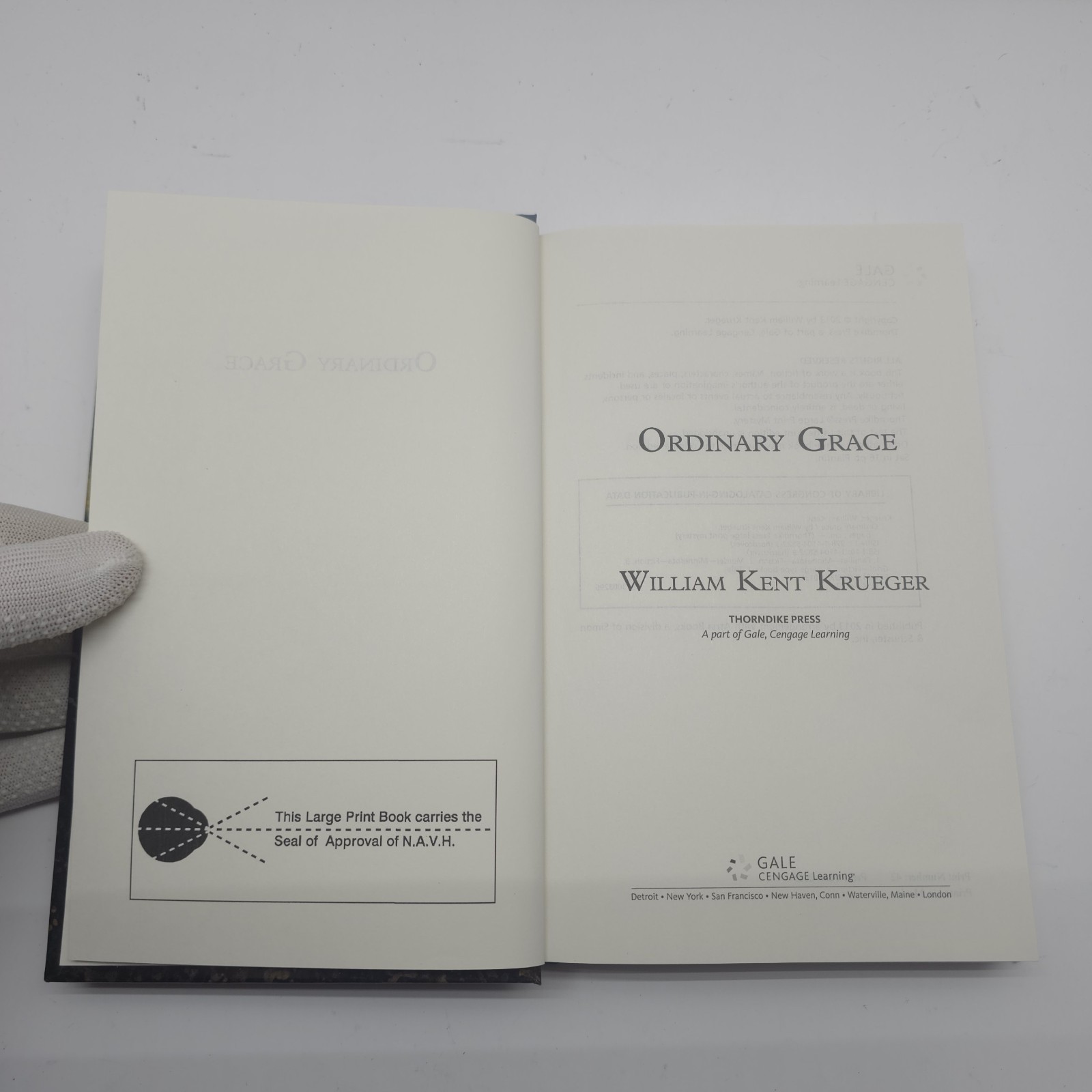 Ordinary Grace by William Kent Krueger (2013, Hardcover) Large Print Edition