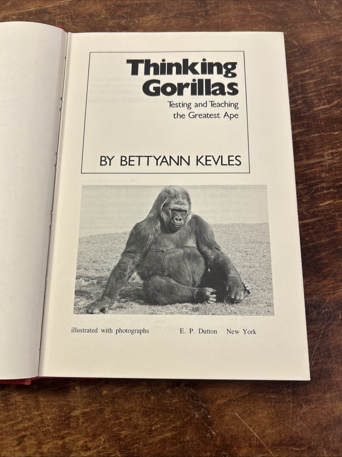 Thinking Gorillas Testing Teaching by Bettyann Kevles HCDJ 1980 – 1st edition