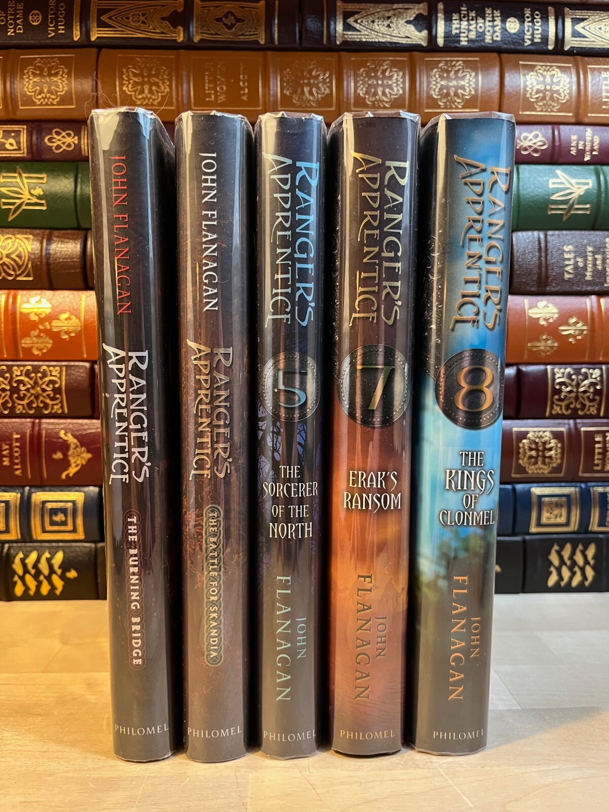 RANGERS APPRENTICE Series by John Flanagan, First Edition Hardcover Lot with DJs