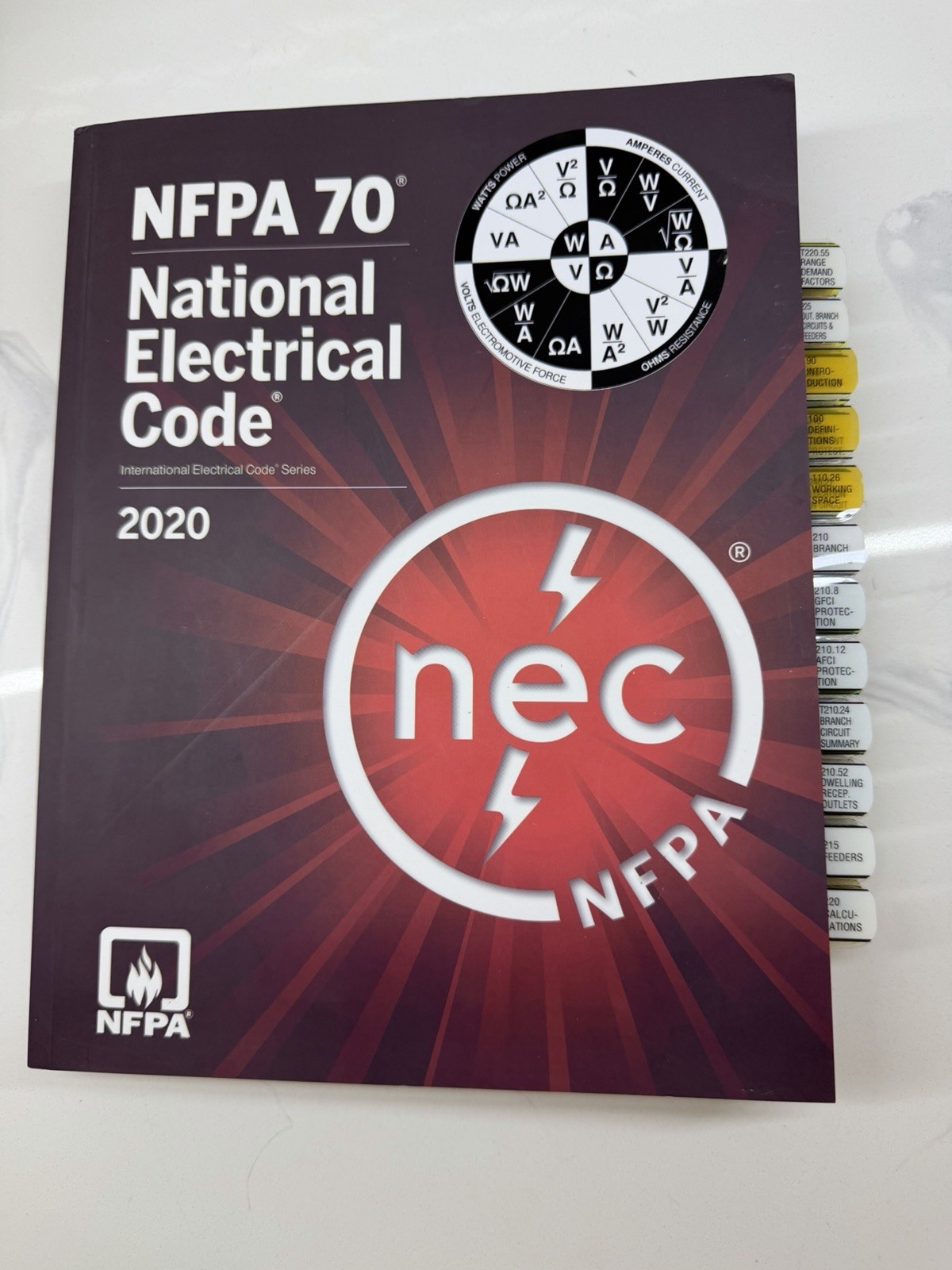 NEC 2020 NFPA 70 INDEX Pre-Tabs. BRAND NEW!BEAUTIFUL.ORGANIZED!