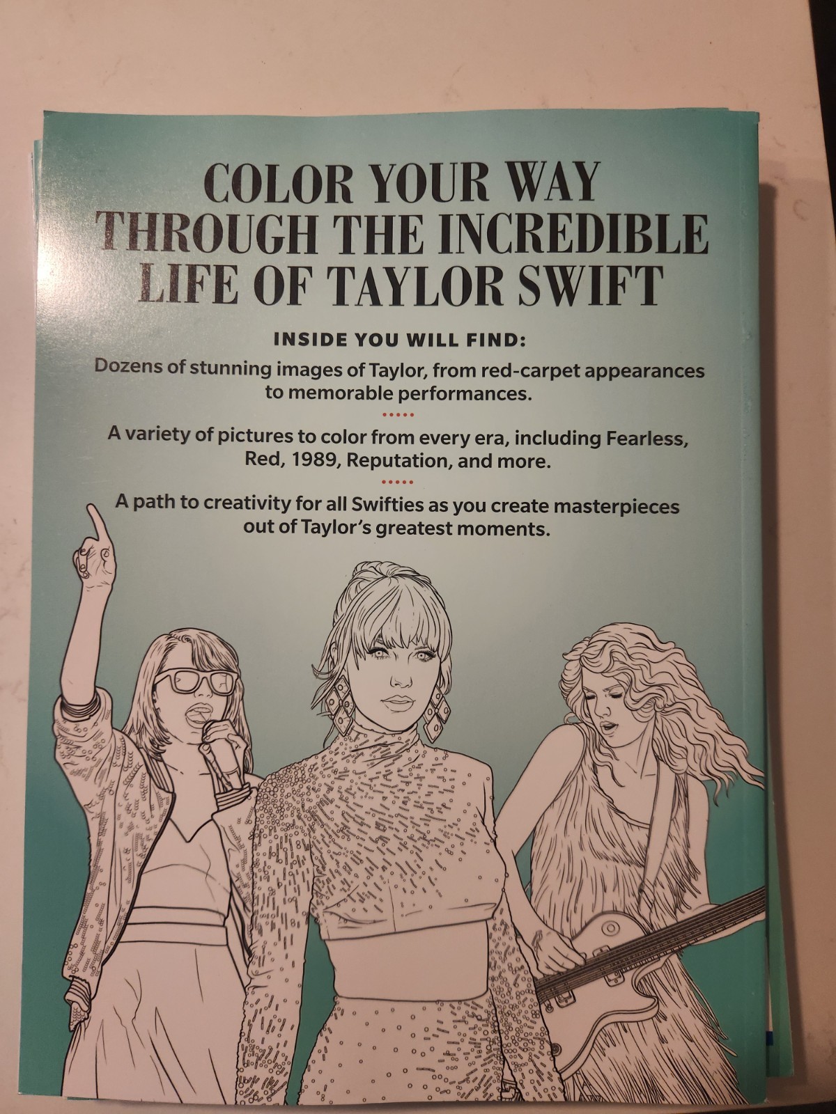 Taylor Swift Coloring Book 2025 BHG Specials 40 Designs of Taylor to Color! NEW