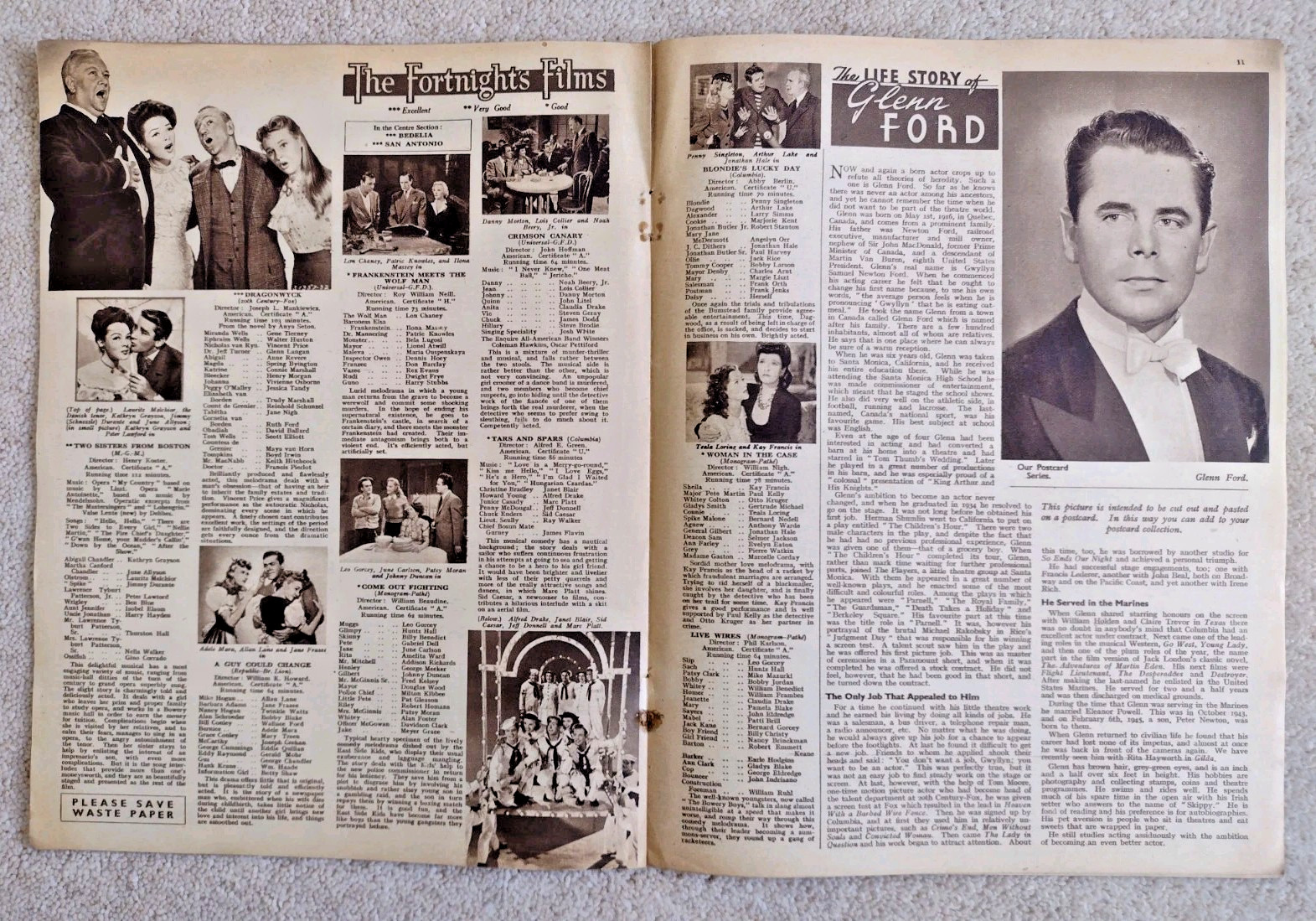 Picture Show magazine x11 1946 issues Garland Sinatra Bergman Cooper +++