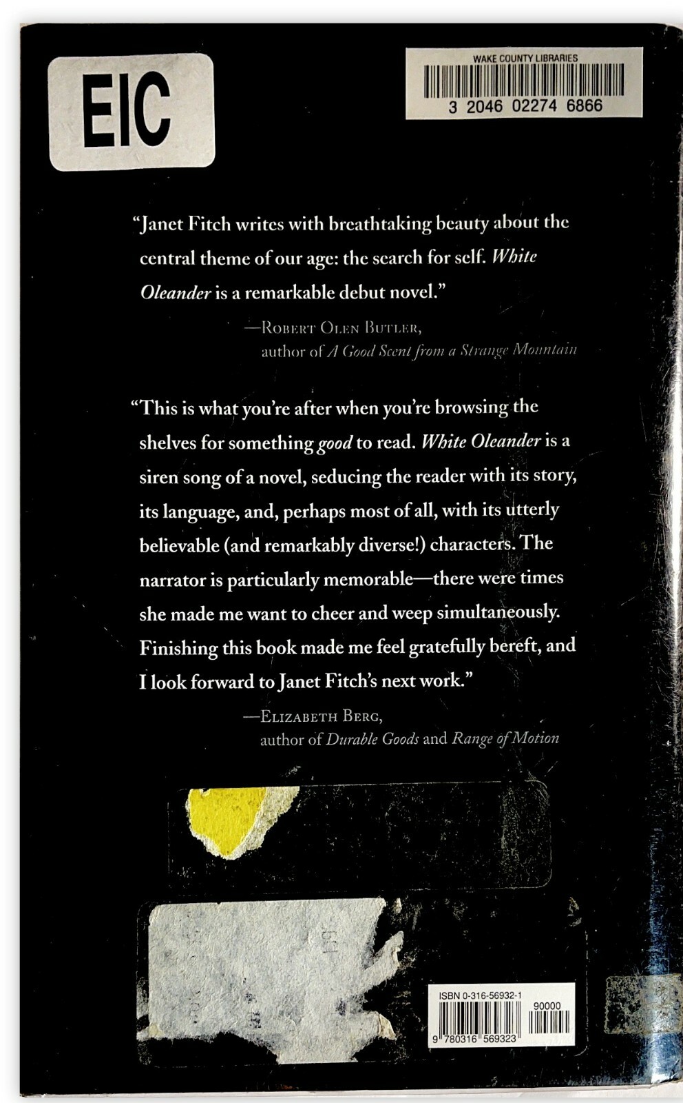 White Oleander by Janet Fitch Hardcover