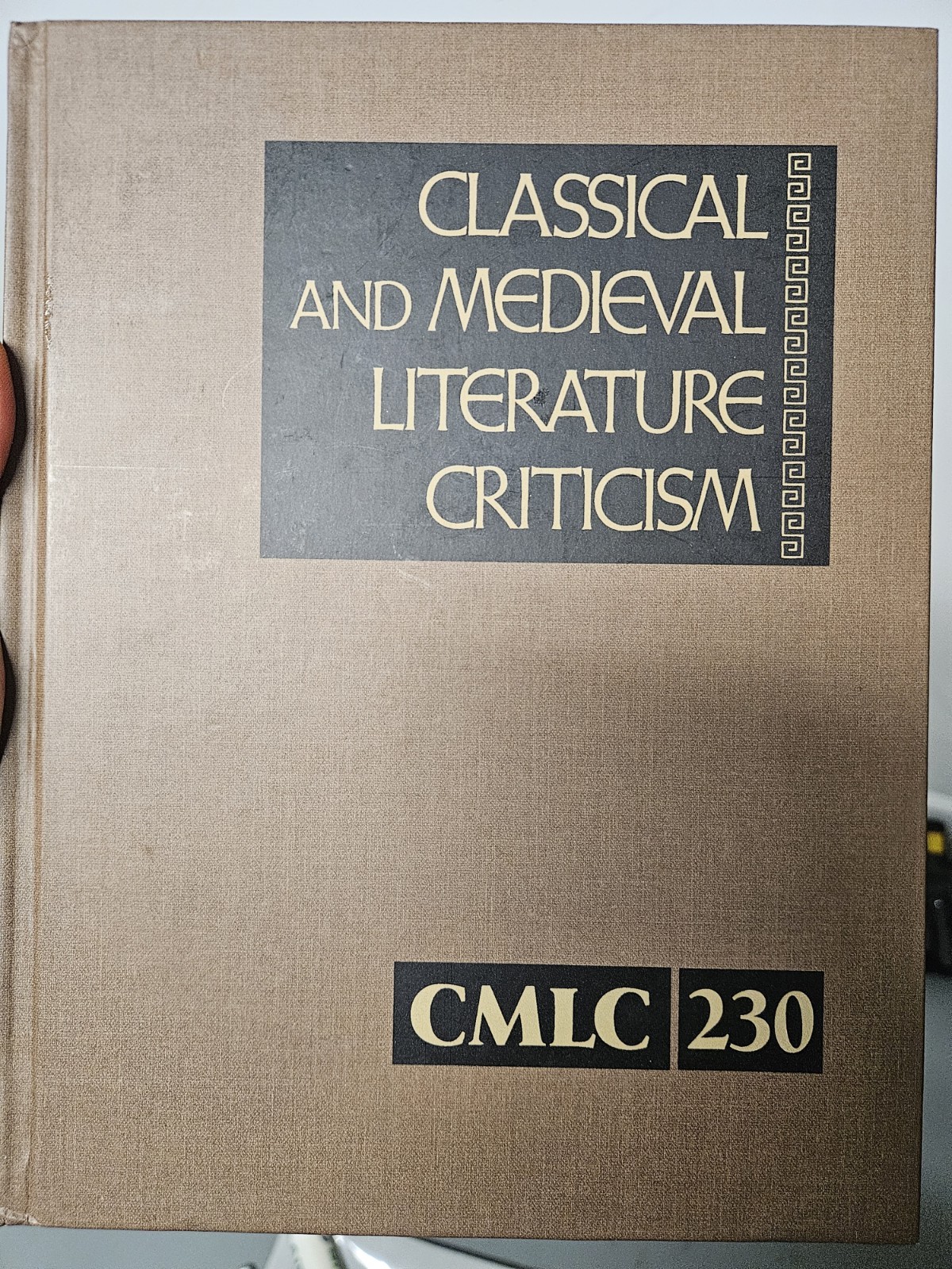 Classical and Medieval Literature Criticism