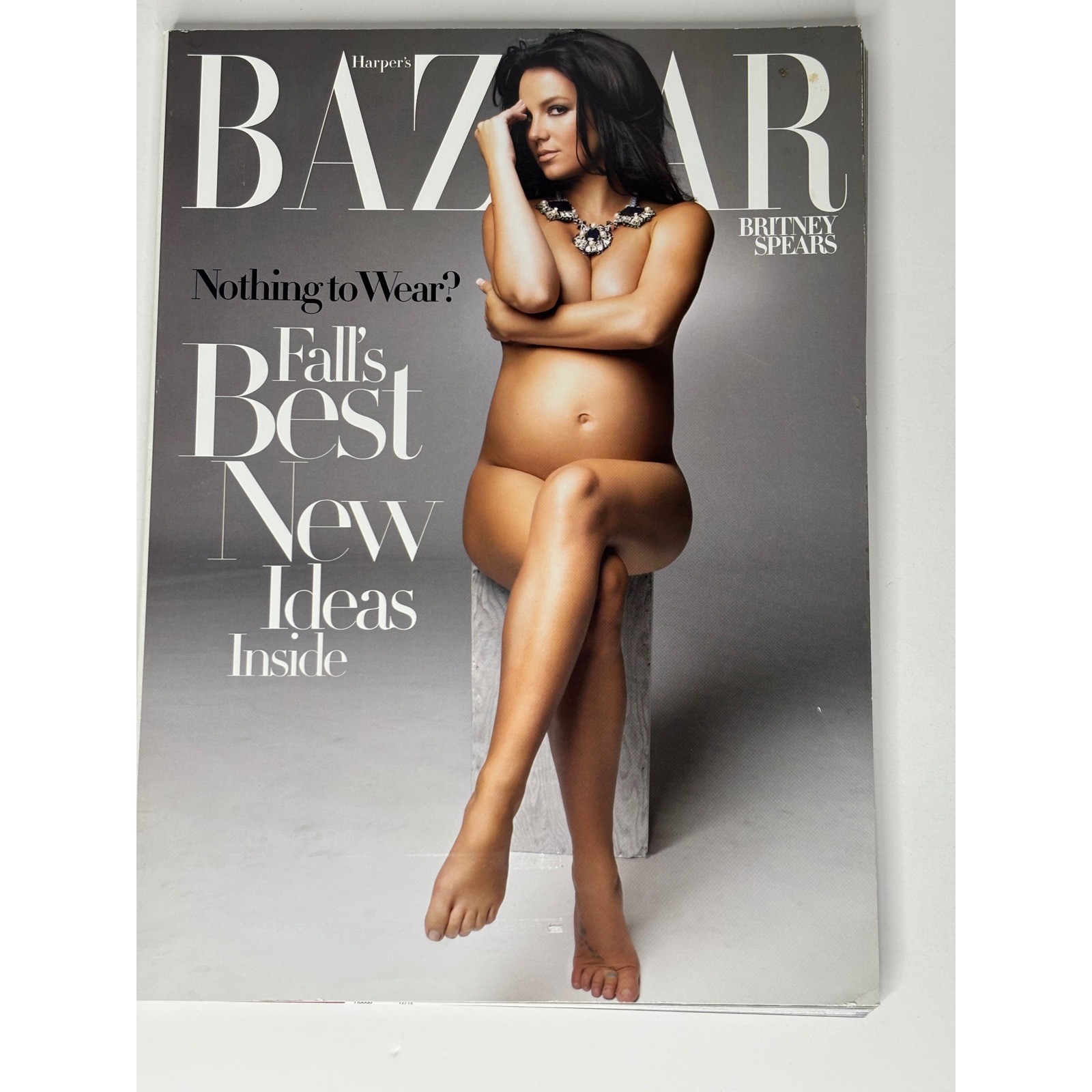 Harper’s Bazaar Magazine August 2006 Britney Spears Pregnant Cover Fashion News