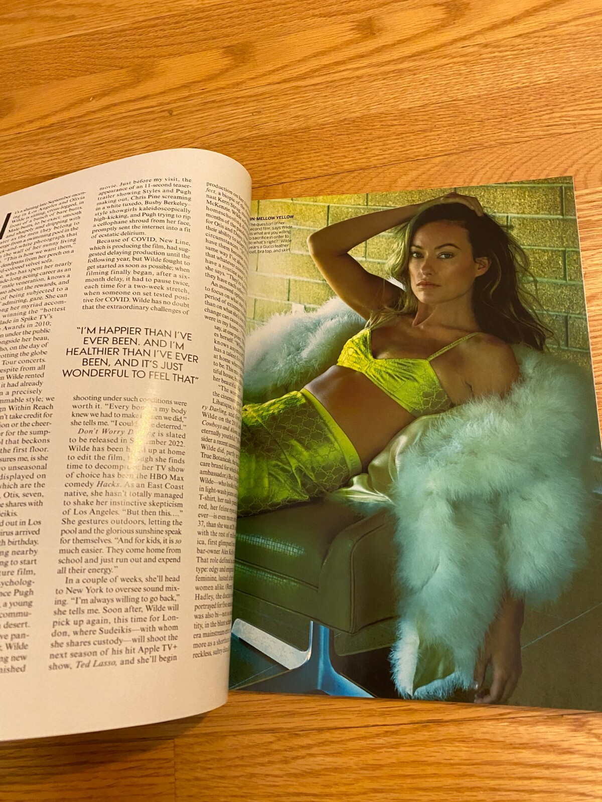 Vogue Magazine January 2022 US Edition Olivia Wilde Fashion Movies Women Pinup
