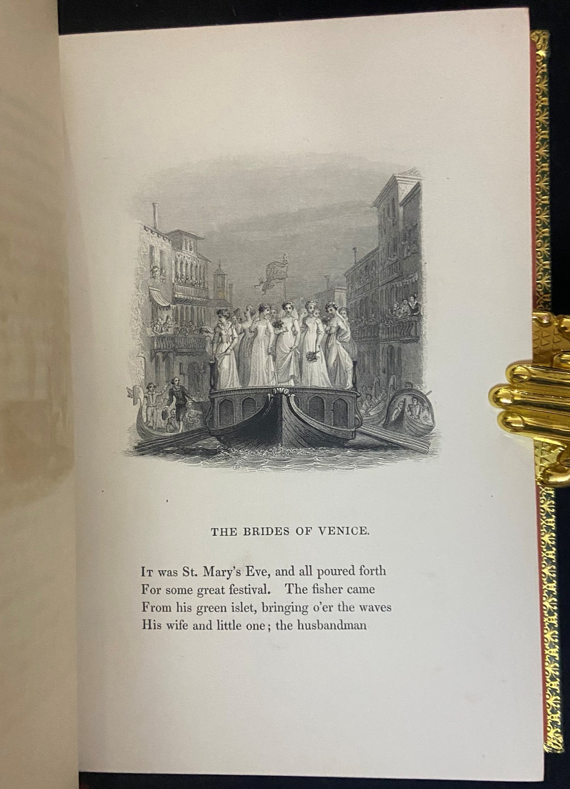 1830 ITALY: A POEM Antique Fine Leather Green Binding ROGERS Victorian Gift Book