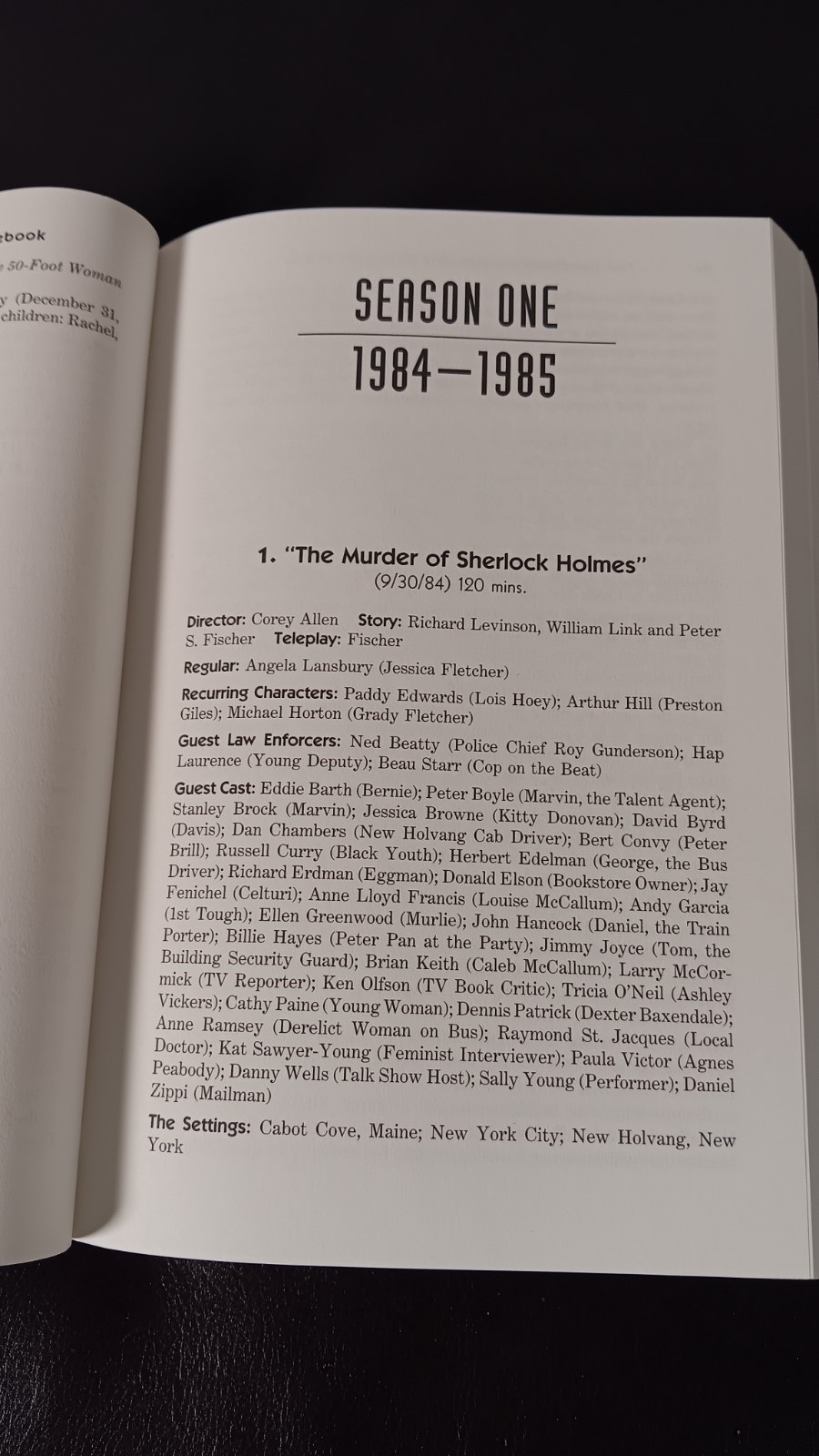 The Unofficial Murder She Wrote Casebook by James Robert Parish SC 1997