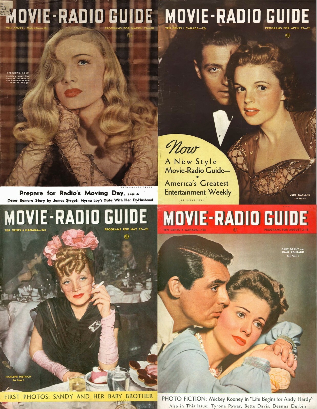 115 Old Issues Movie & Radio Guide Cinema Movie Stars Magazines (1940-1943) DVD