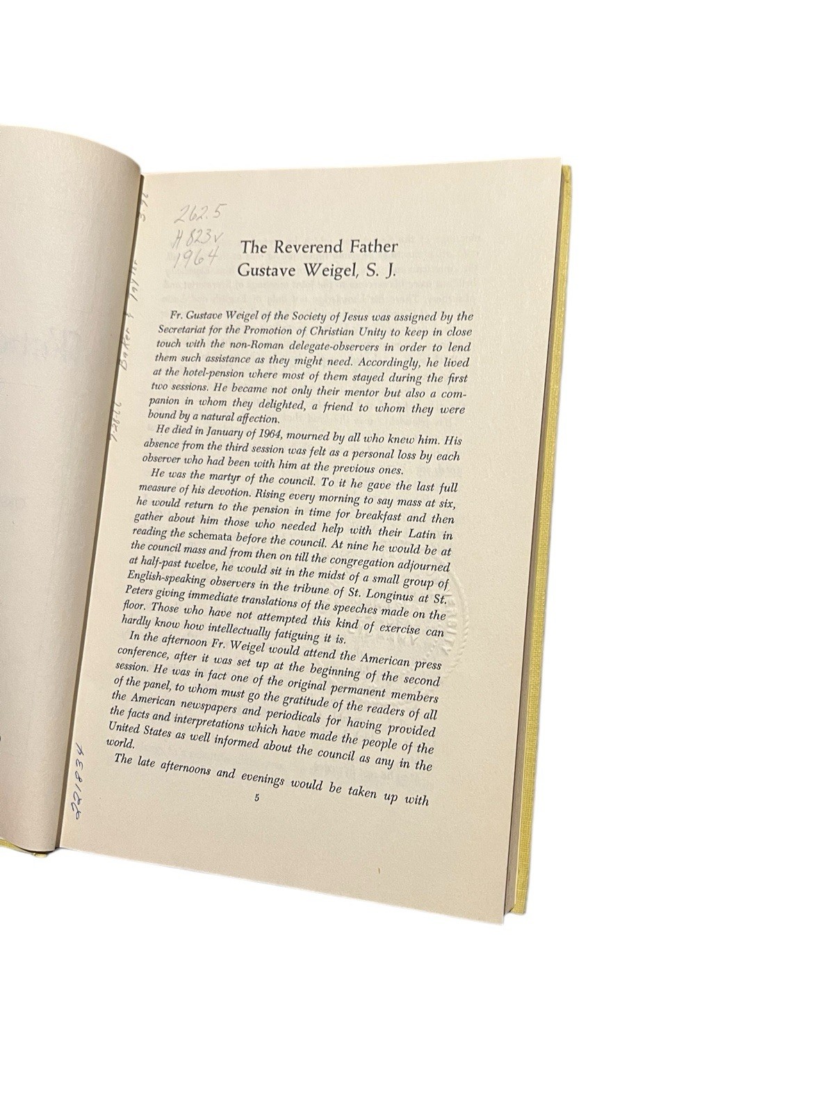 Vatican diary 1963 Douglas Horton Hardcover Published By United Church Press