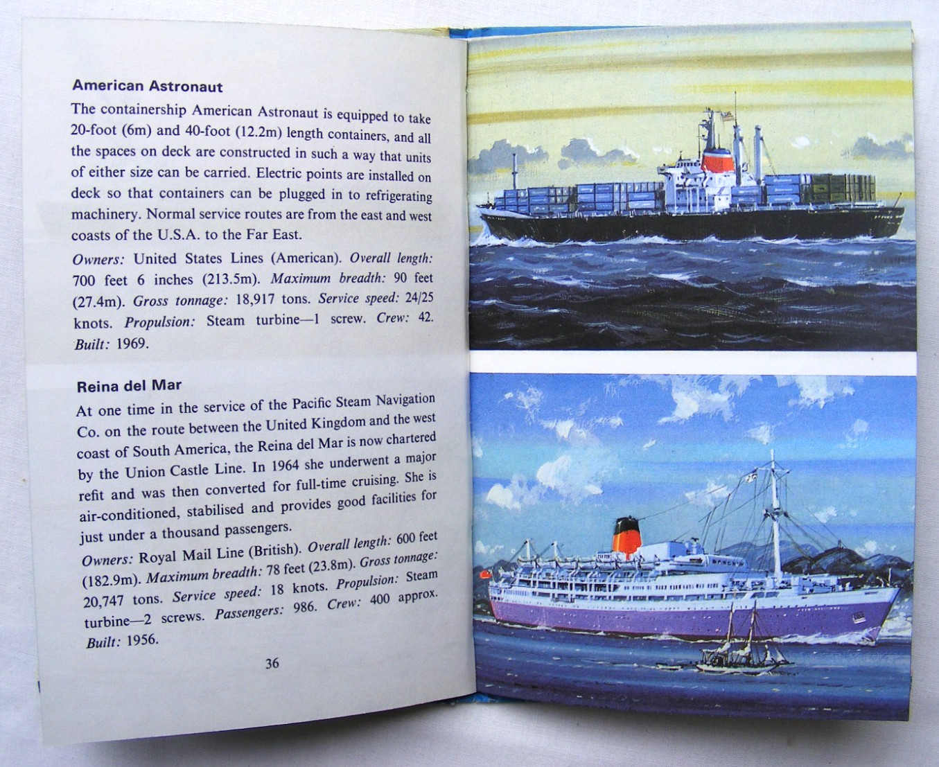 Ladybird Book – Merchant Ships – Recognition 584 -1st Edition- VGC +FREE COVER+