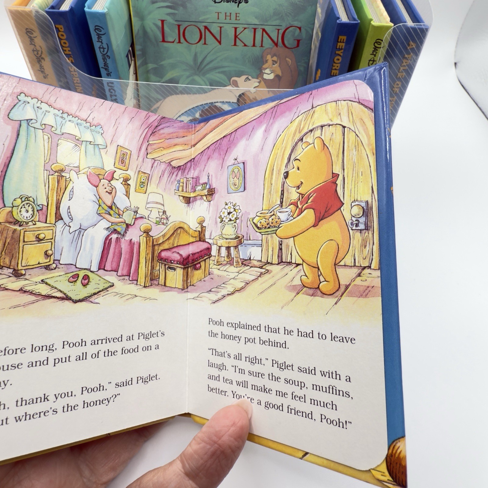 Disney Mini Library Storybook Classics Set of 8 Books w Case Lion King Pooh HTF