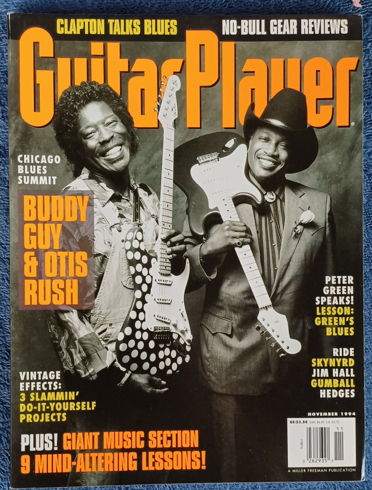 GUITAR PLAYER MAGAZINE – Buddy Guy & Otis Rush – Cover Story – 11/94 – 174 Pages