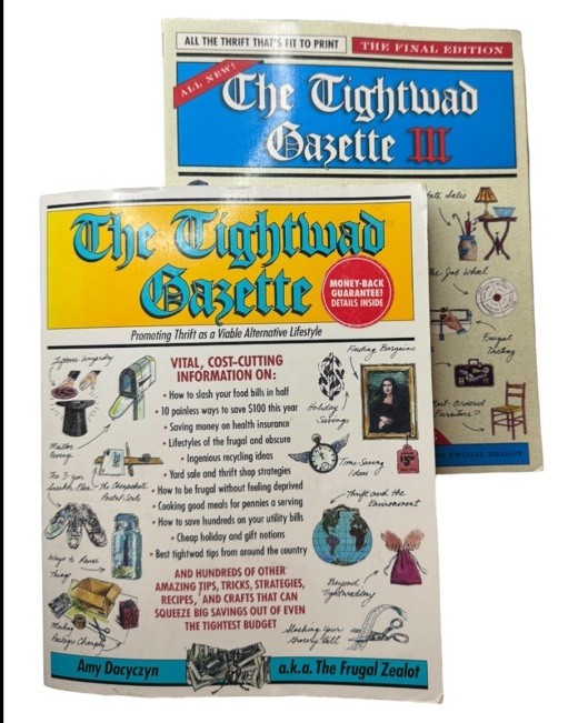 Lot Of 2 The Tightwad Gazette Books As Shown Amy Dacyczyn Frugal