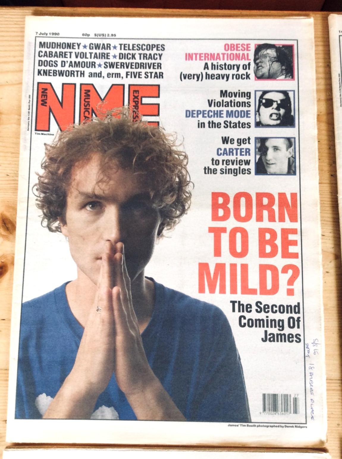 NME. New Musical Express Magazines. July 1990. Four issues. No Posters.