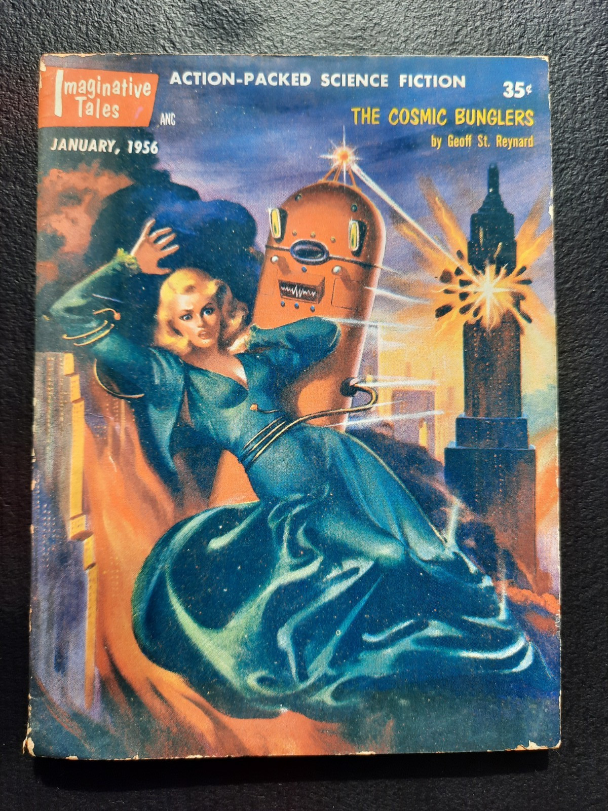 Imaginative Tales January 1956 Fine-5.5 Digest Pulp Magazine Comic