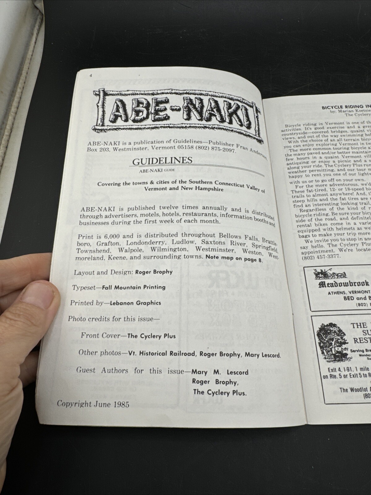 ABE-NAKI VOL 1 July 1985 Number 2