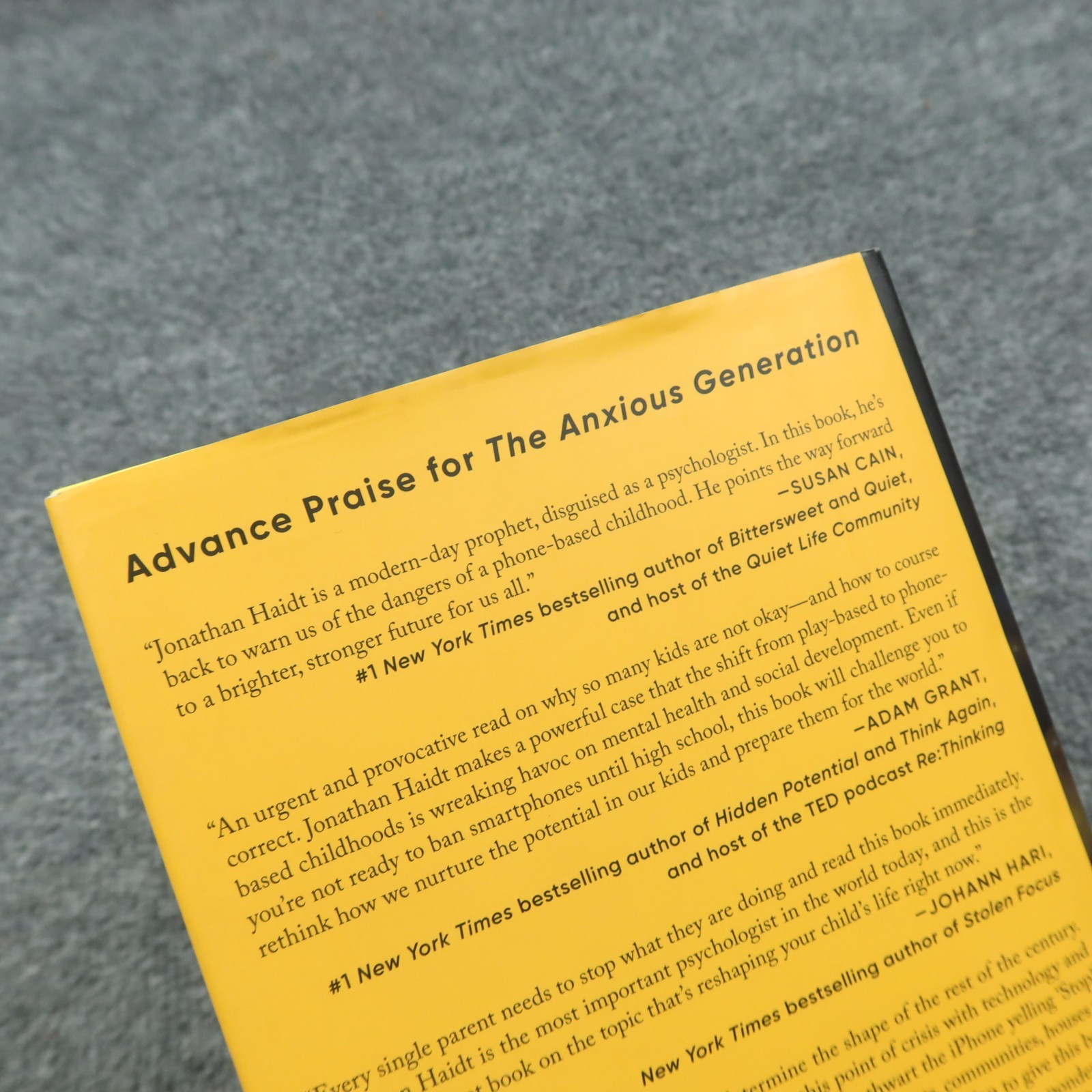 The Anxious Generation: How the Great Rewiring of Childhood Jonathan Haidt