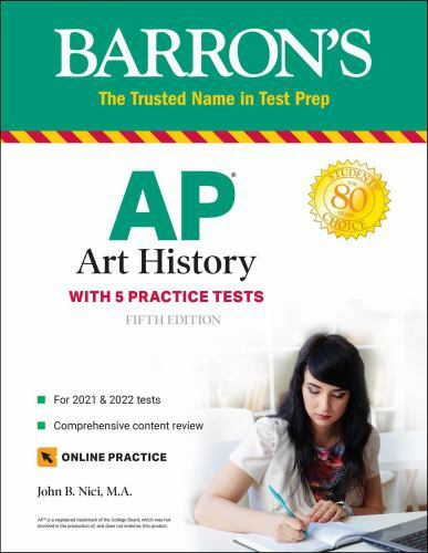 AP Art History: With 5 Practice Tests (Barron’s Test Prep) – Paperback – GOOD