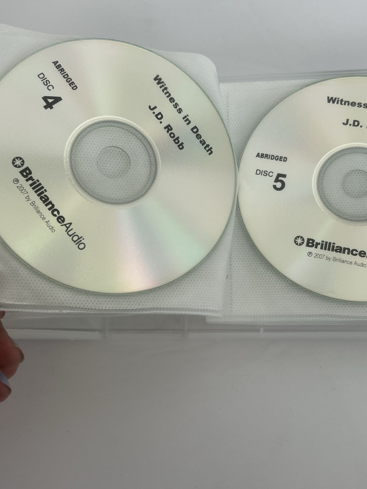 J D Robb CD Collection 4 In Death Series Witness Judgement and Betrayal