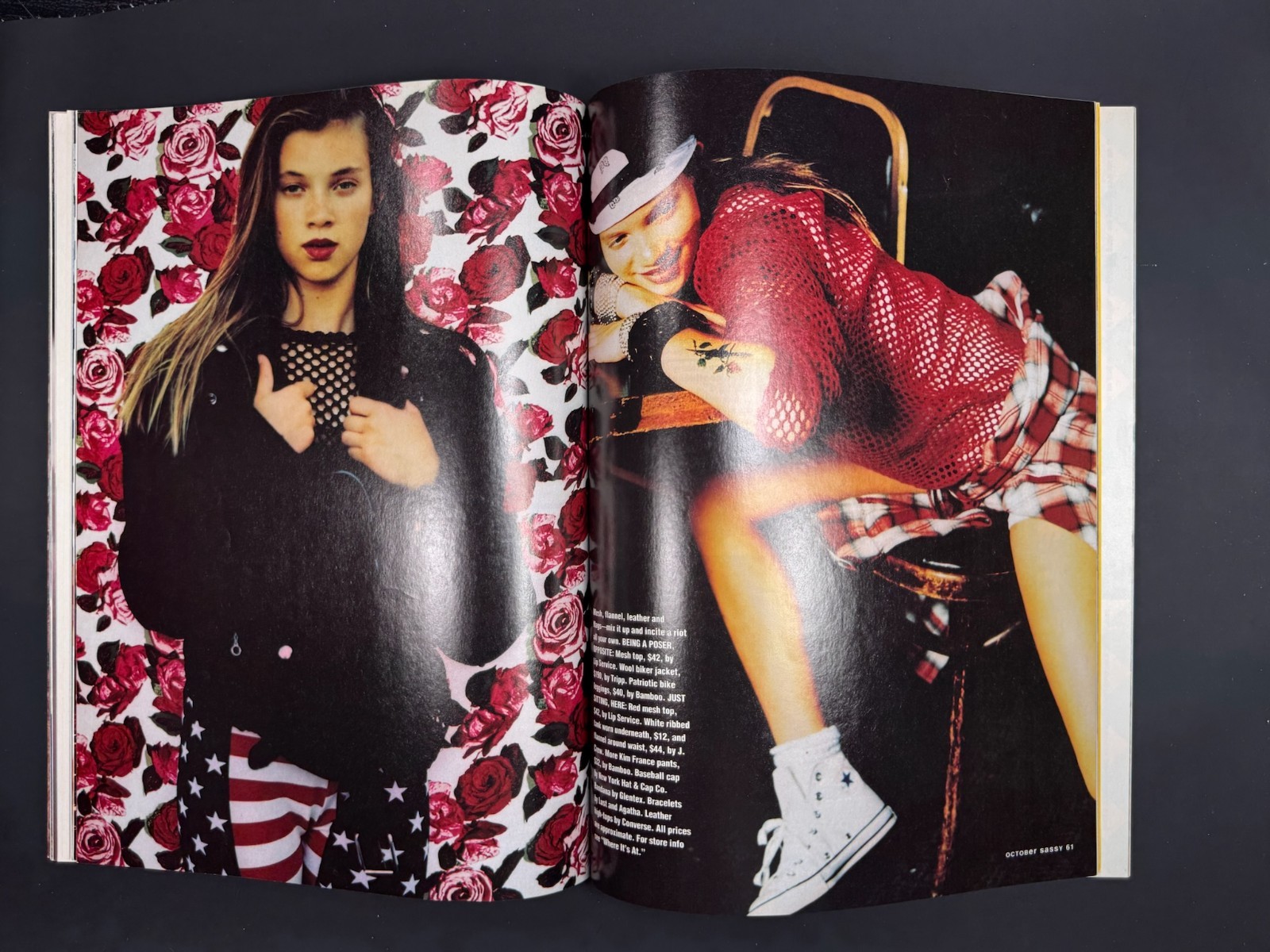 Sassy Magazine October 1992. Amy Smart. Axl Rose Fashion. Joey Ramon.