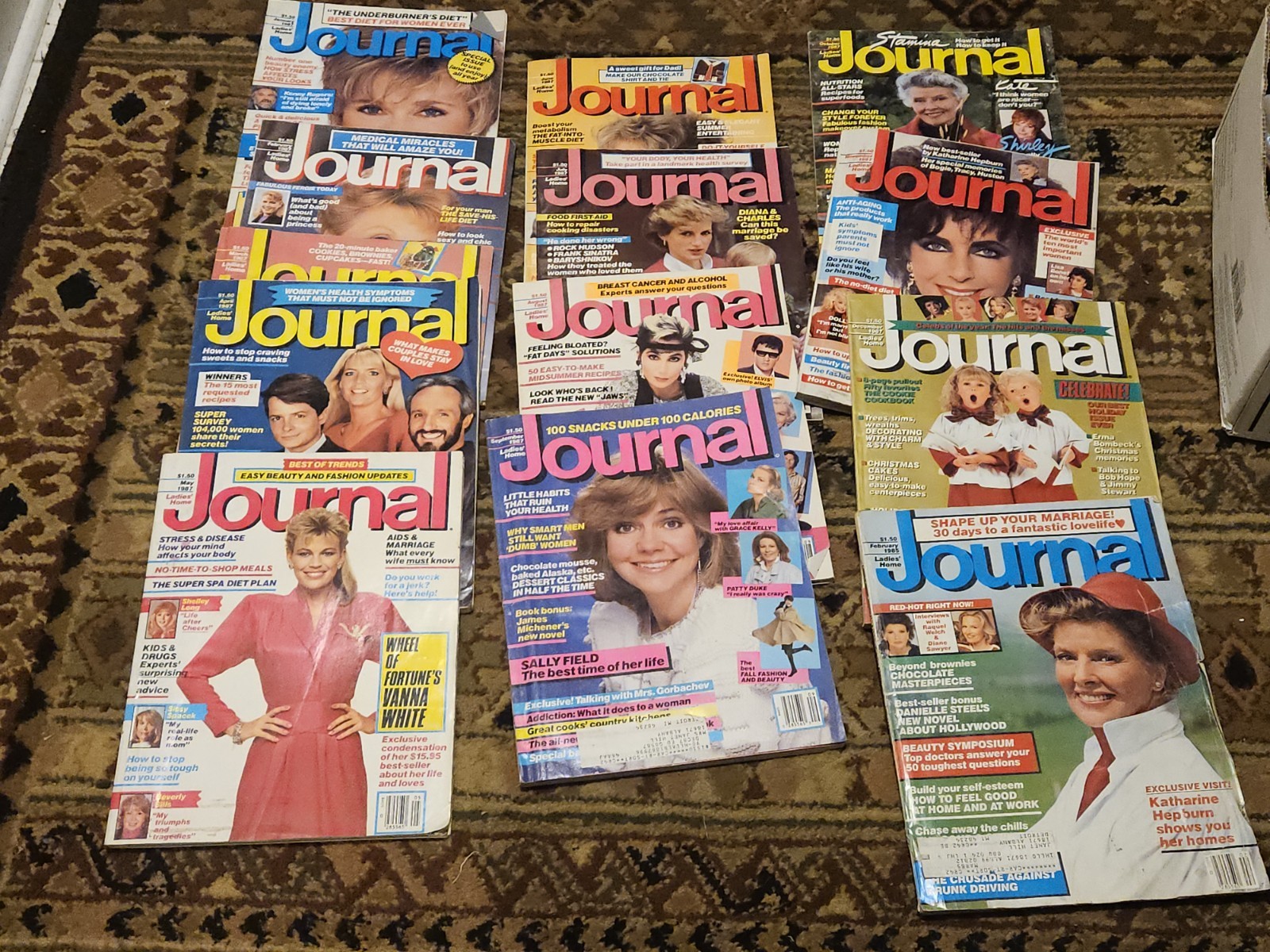 Lot Of 12 1987 LADIES HOME JOURNAL Magazine Full Year +1