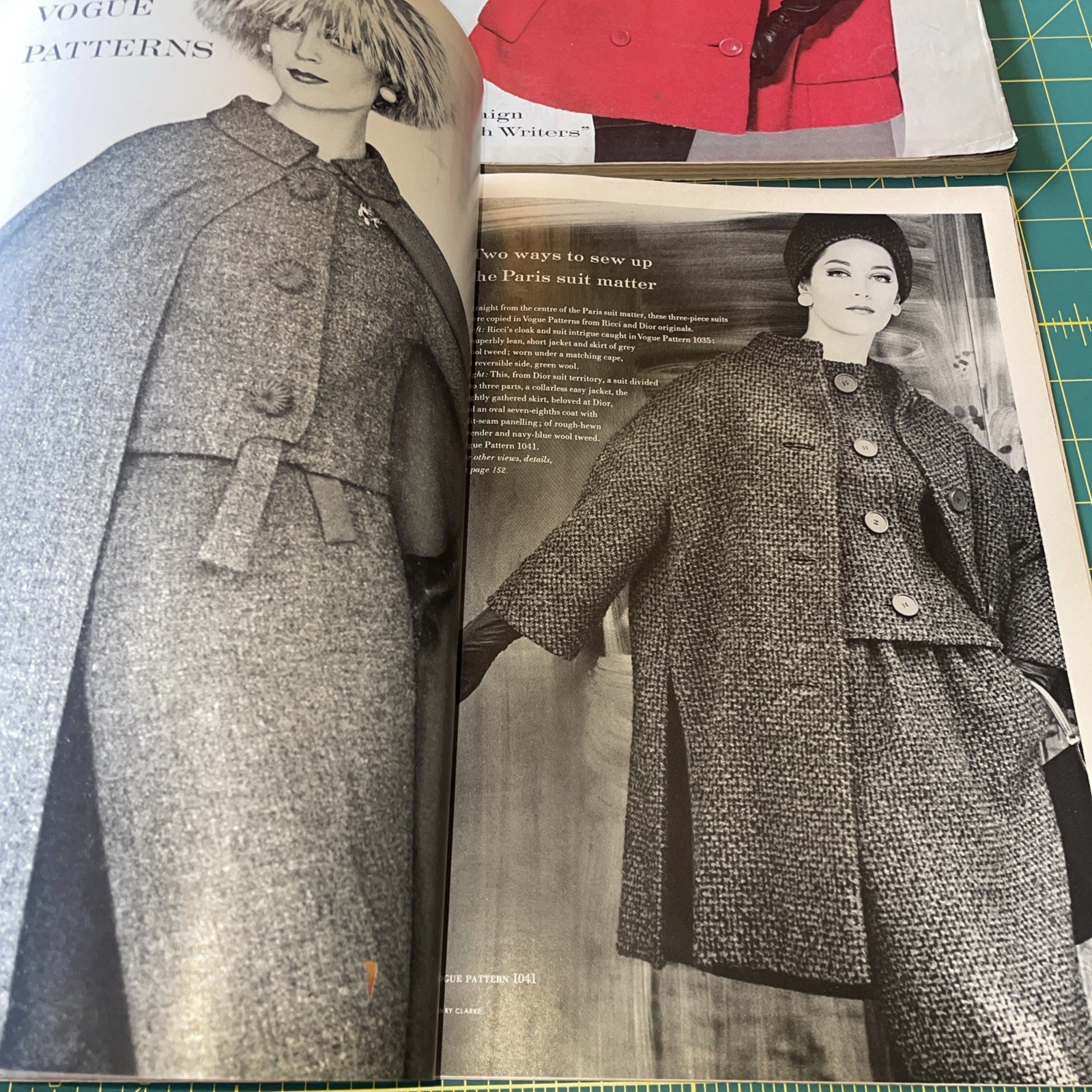4 vintage Vogue Magazine lot 1960 1960s Fashion Sept Nov July Dec PERFECT