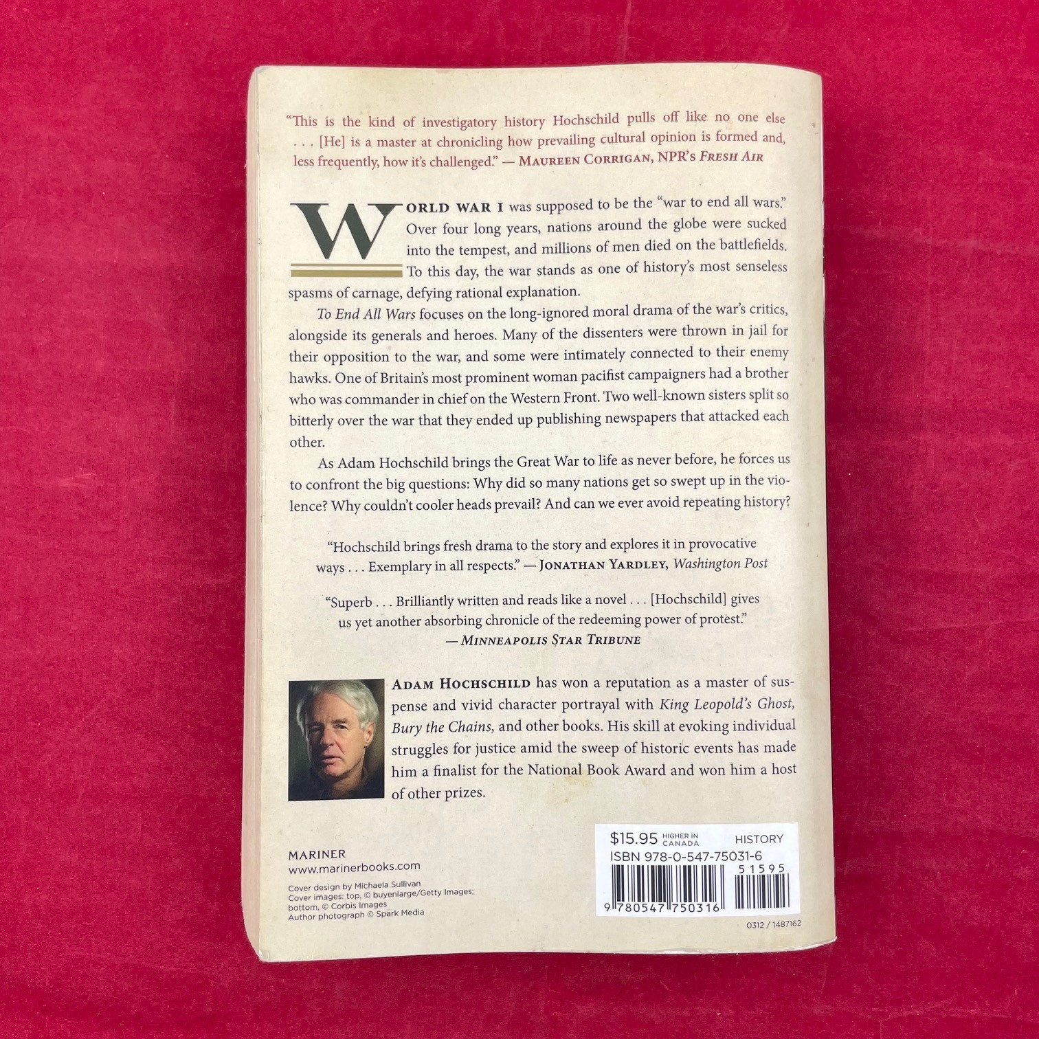 Vintage 2011 To End All Wars Adam Hochschild Paperback Book