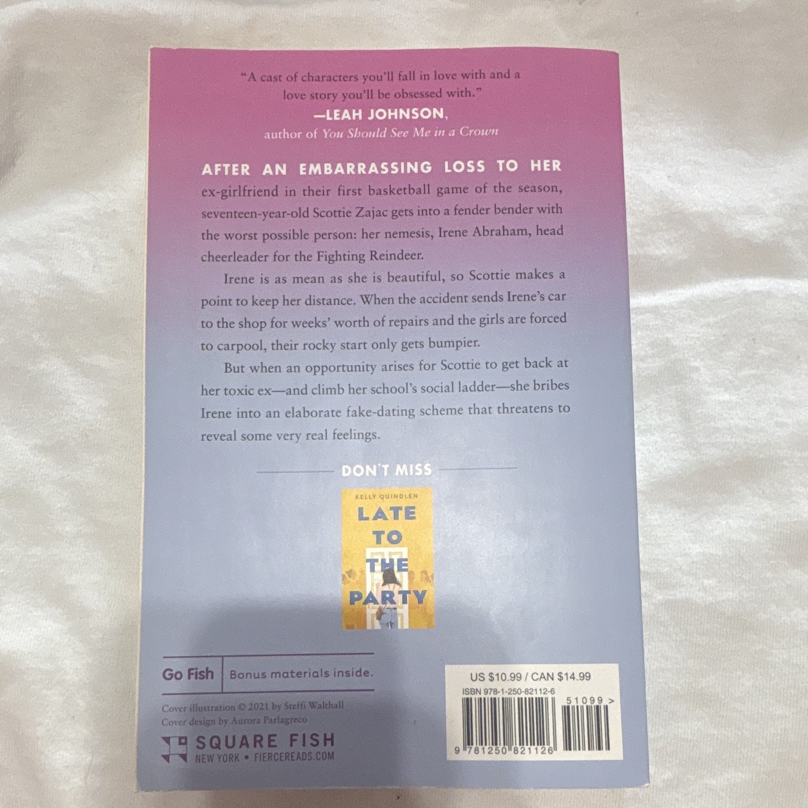 Kelly Quindlen She Drives Me Crazy Trade Paperback 2022 Square Fish 1st Go Fish