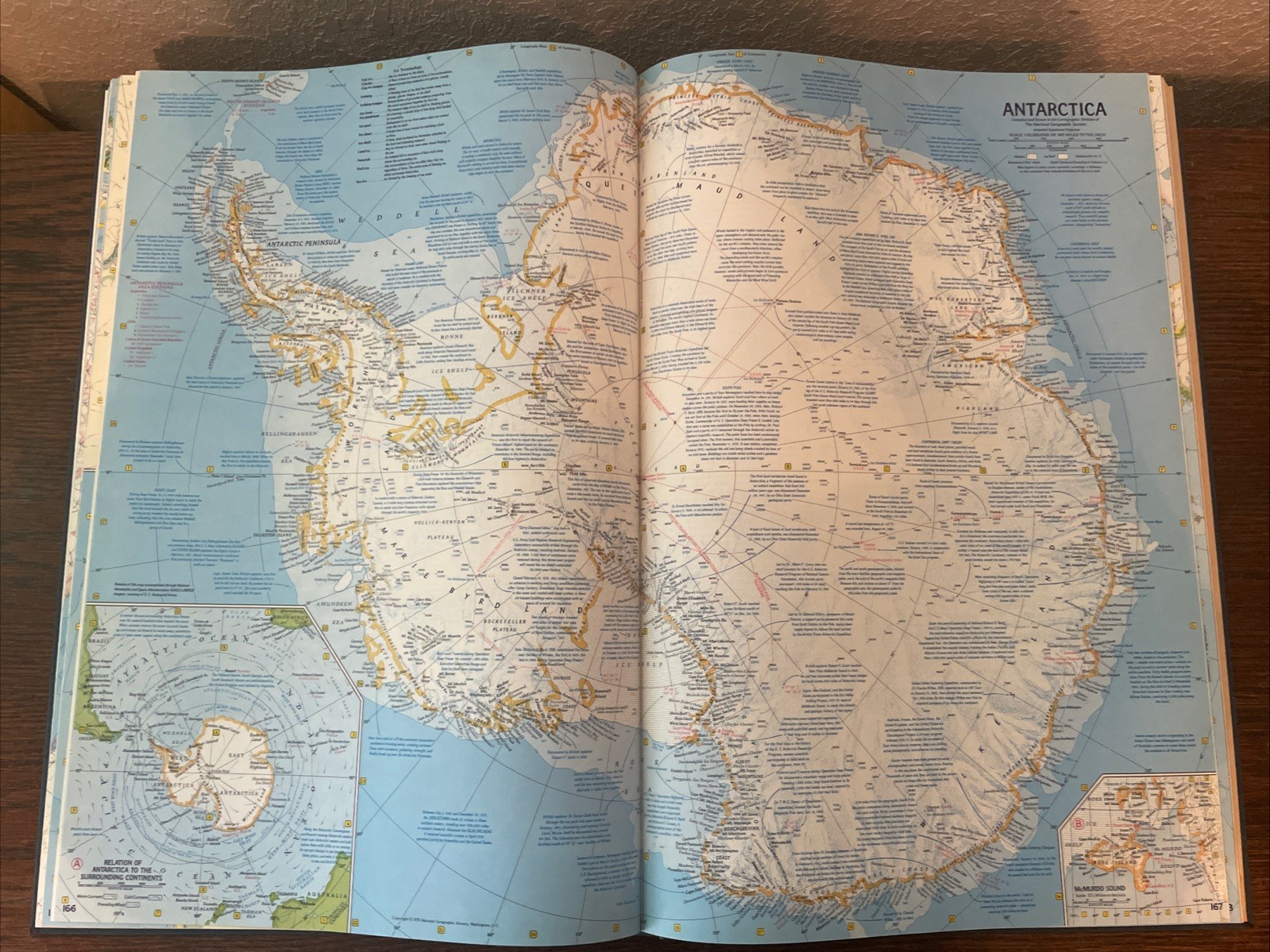 VTG National Geographic Atlas of the World 1975 oversized 12.25″x18.5