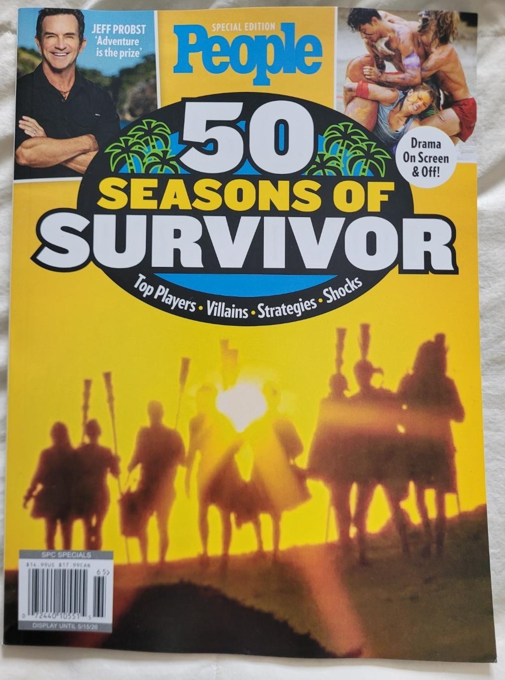 SURVIVOR 50 magazine lot PEOPLE TV GUIDE NEWSSTAND BAGGED AND BOARDED