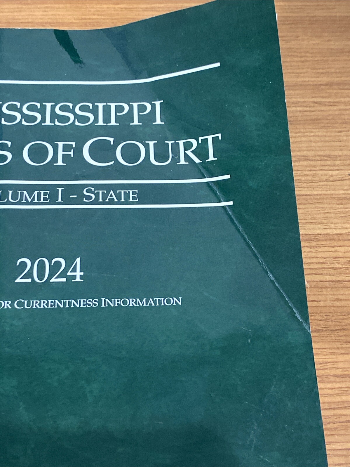 Mississippi Rules of Court STATE Vol 1 2024 Edition $300 msrp BOOK