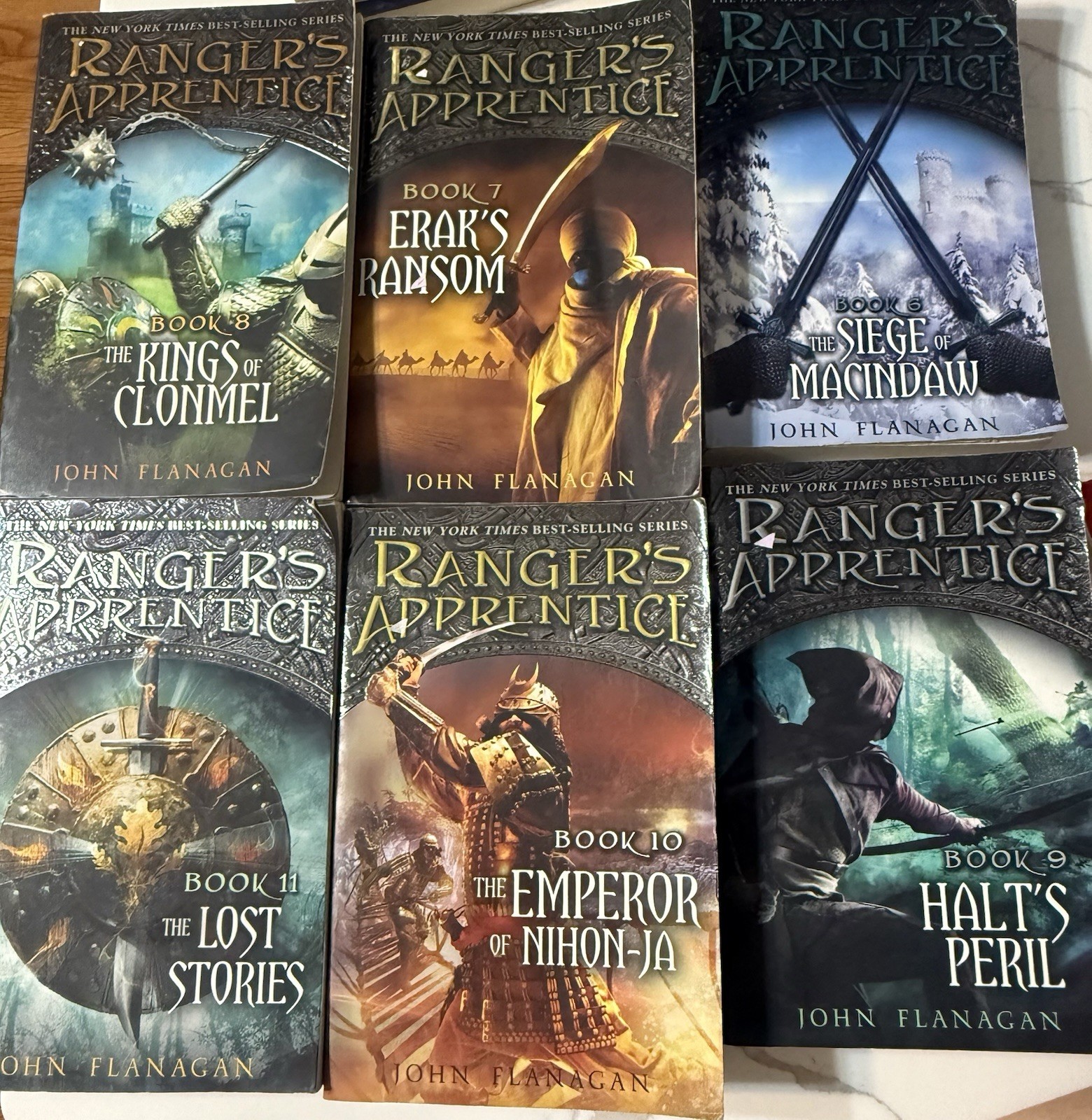 Rangers Apprentice Series 1-11 John Flanagan Paperback Complete Set