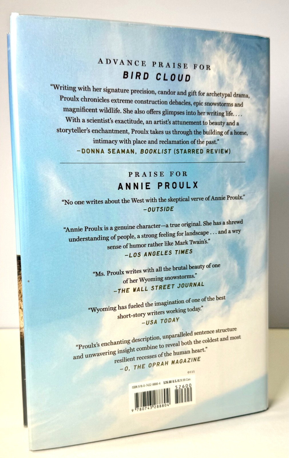 Bird Cloud, A Memoir SIGNED by Annie Proulx 2011 HCDJ 1st ed 1st print in Mylar