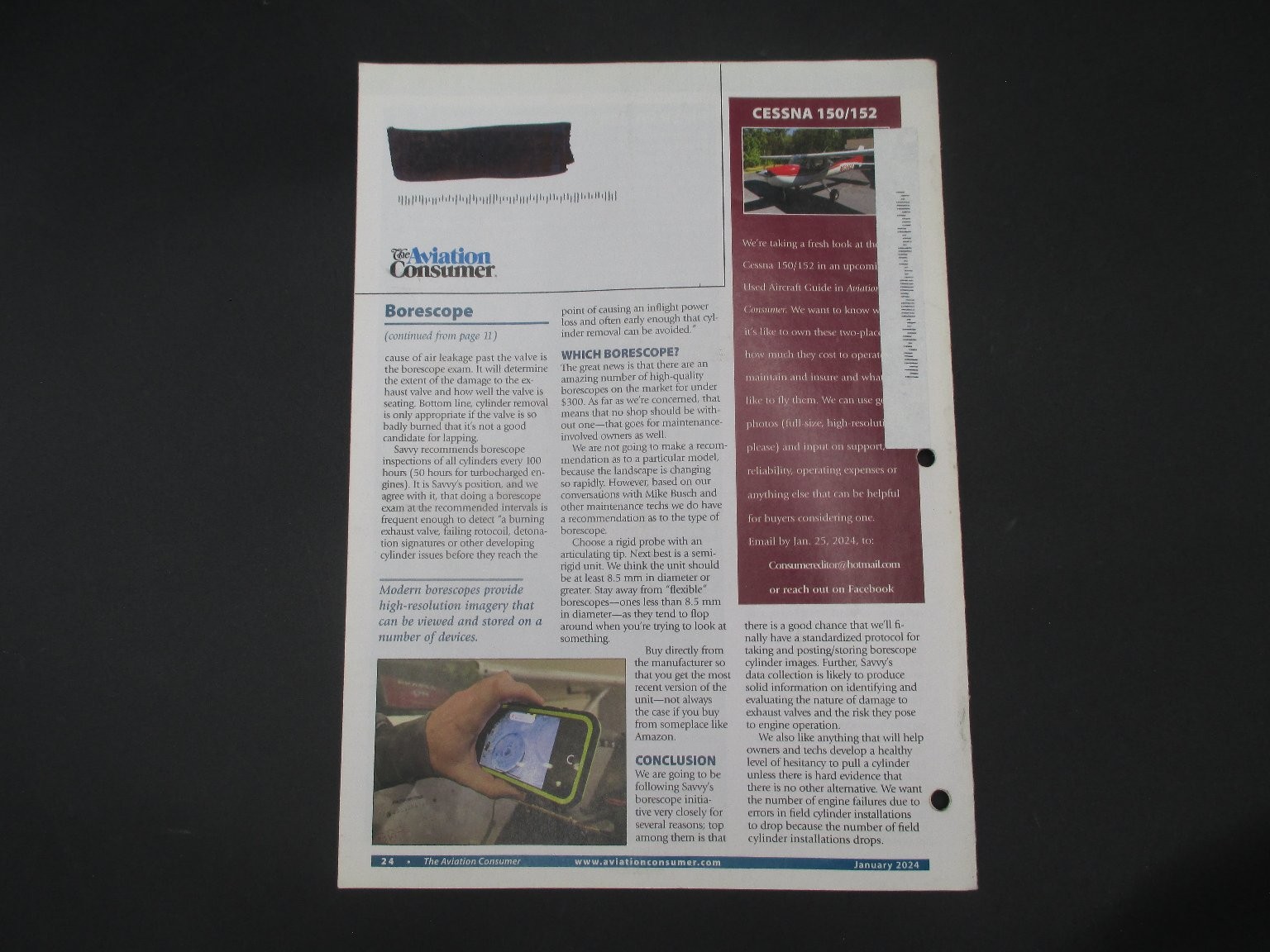 The Aviation Consumer Magazine January 2024 Volume LVI Number 1 Pilot Aircraft