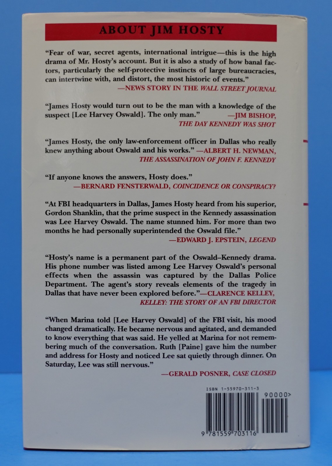 ASSIGNMENT: OSWALD BY JAMES P. HOSTY, JR., SIGNED