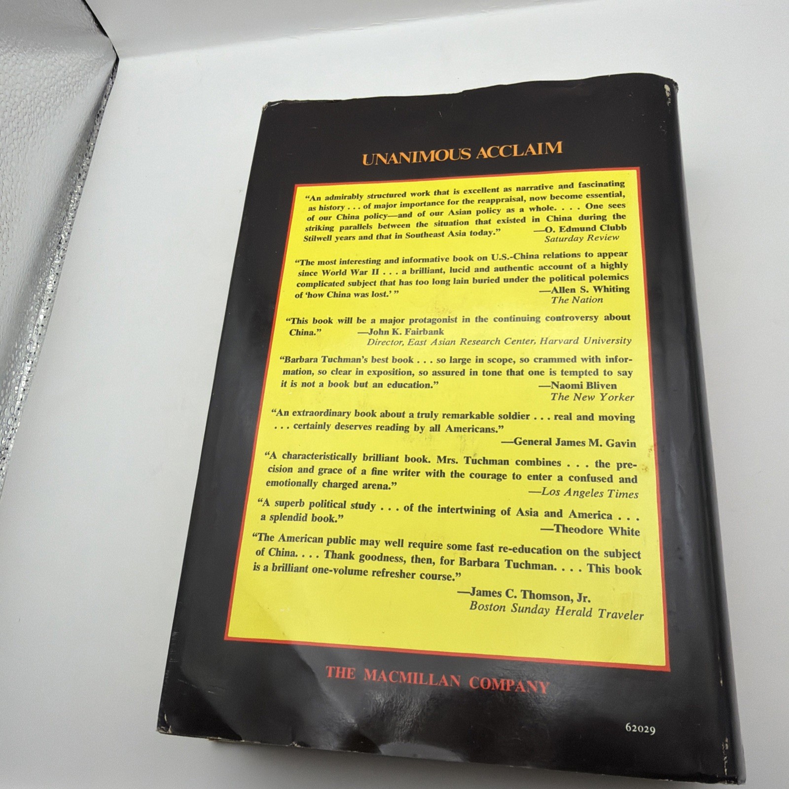 Stilwell and the American Experience in China by Barbara W. Tuchman 1971 1st Pri