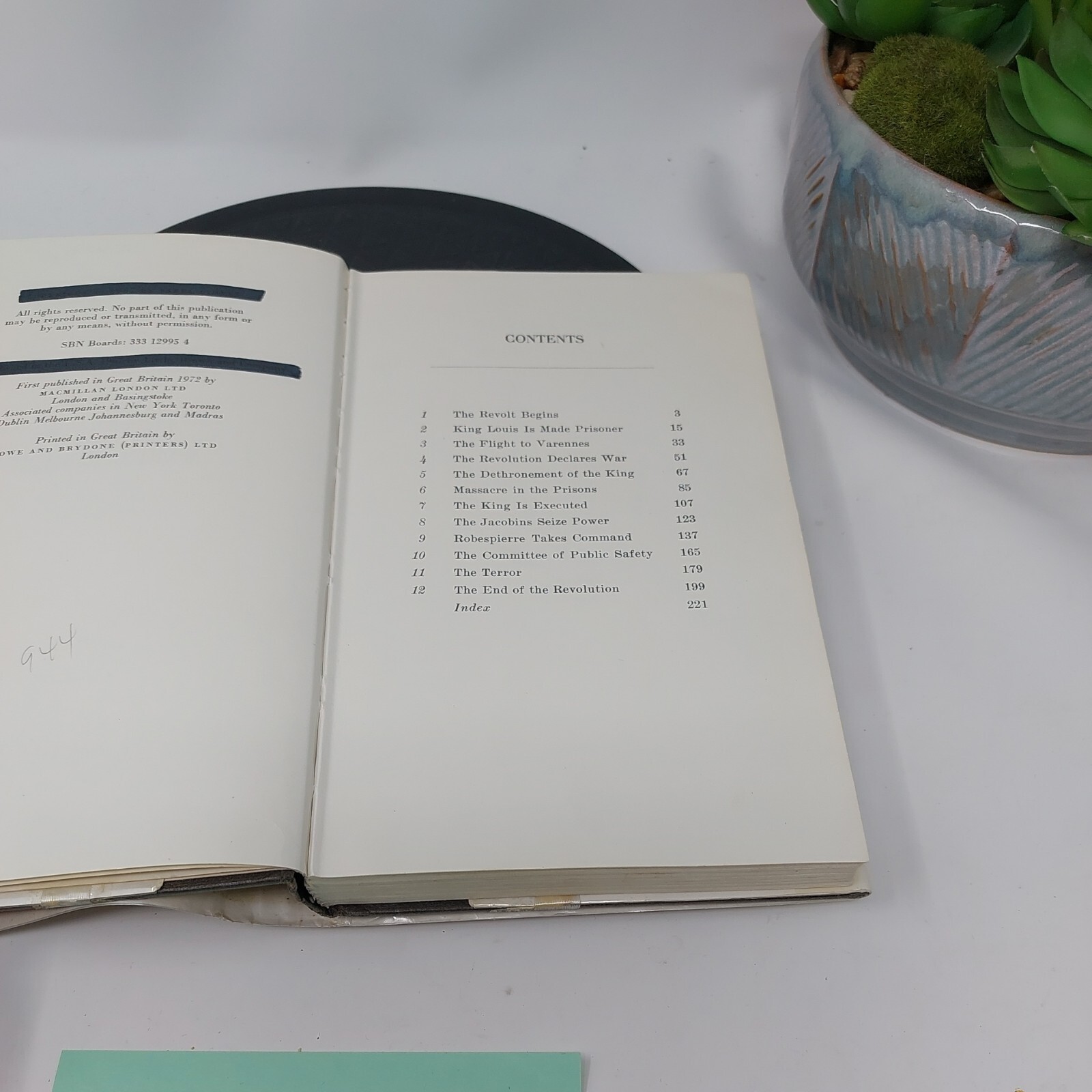 Revolution! France 1789-1794 Sarel Eimerl Hardcover Ex Library GOOD