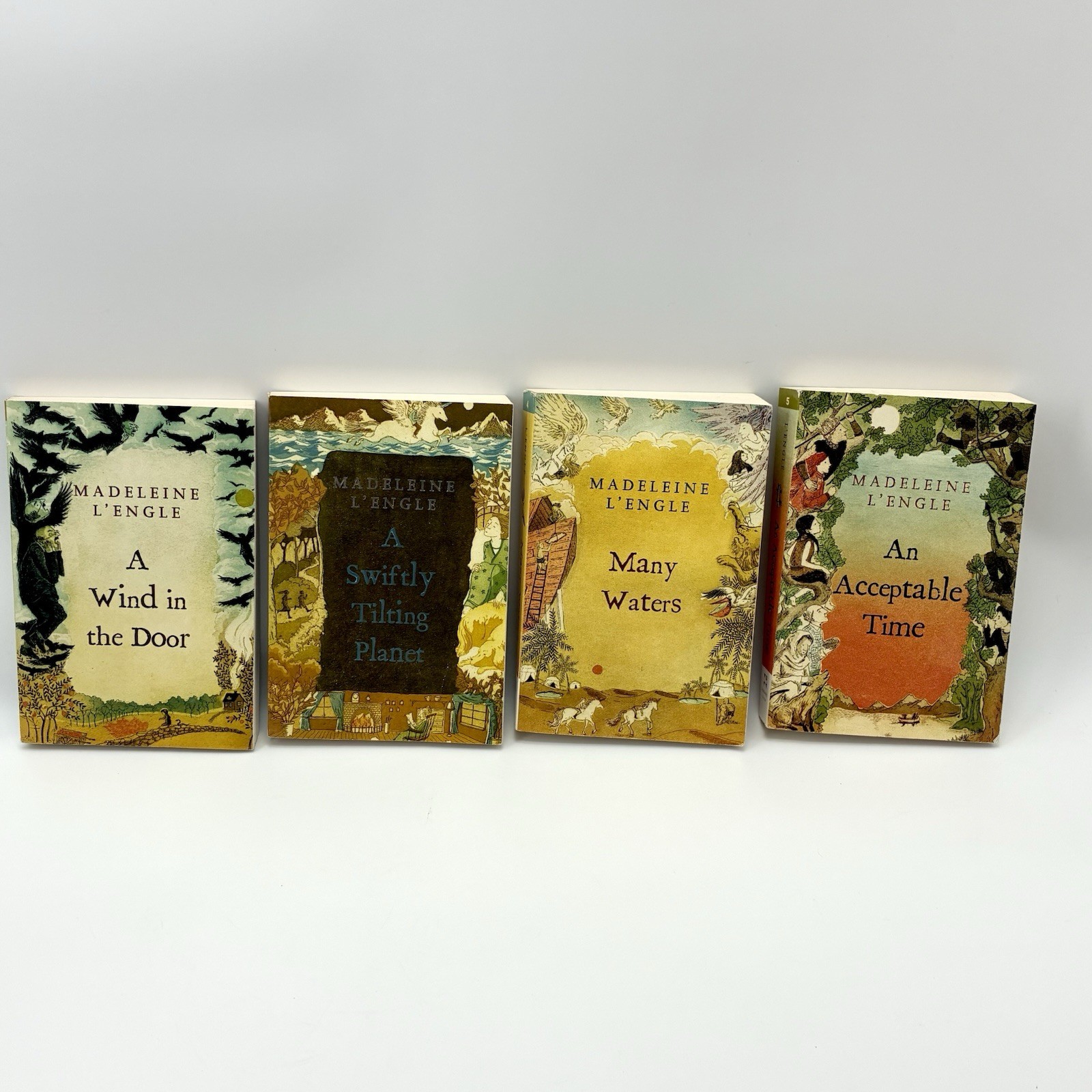 Madeleine L’Engle Time Quintet Books 2-5 Square Fish Matching Paperback Set Lot