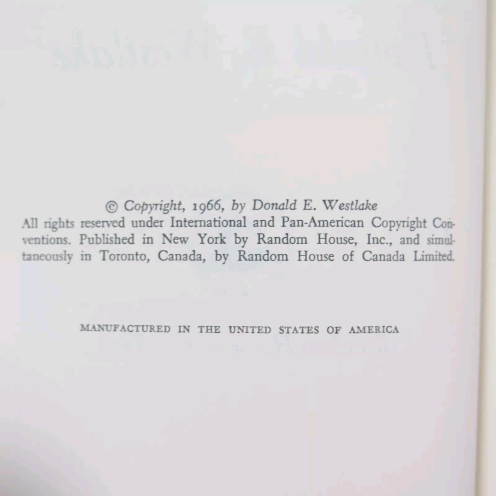 Th Busy Body Book by Donald E Westlake Random House 1966 Hard Cover DJ Crime