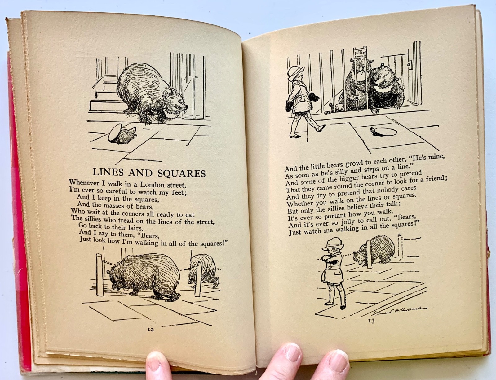 WHEN WE WERE VERY YOUNG by A. A. Milne – HC/DJ 1935 – Winnie-the-Pooh