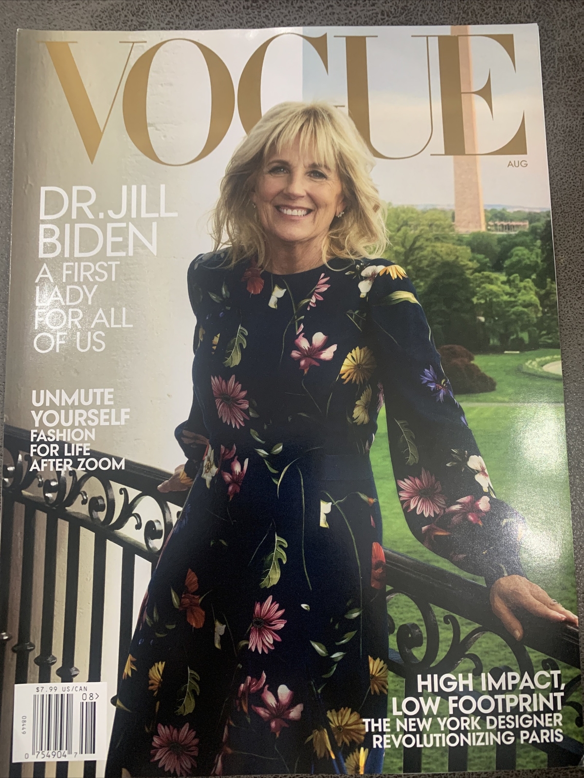 NEW UNREAD VOGUE MAGAZINE August 2021 DR. JILL BIDEN FIRST LADY