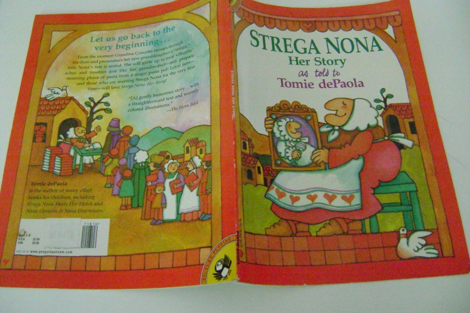 *SIGNED* 2004 By Tomie dePaola STREGA NONA, HER STORY, 1996 4th print RARE