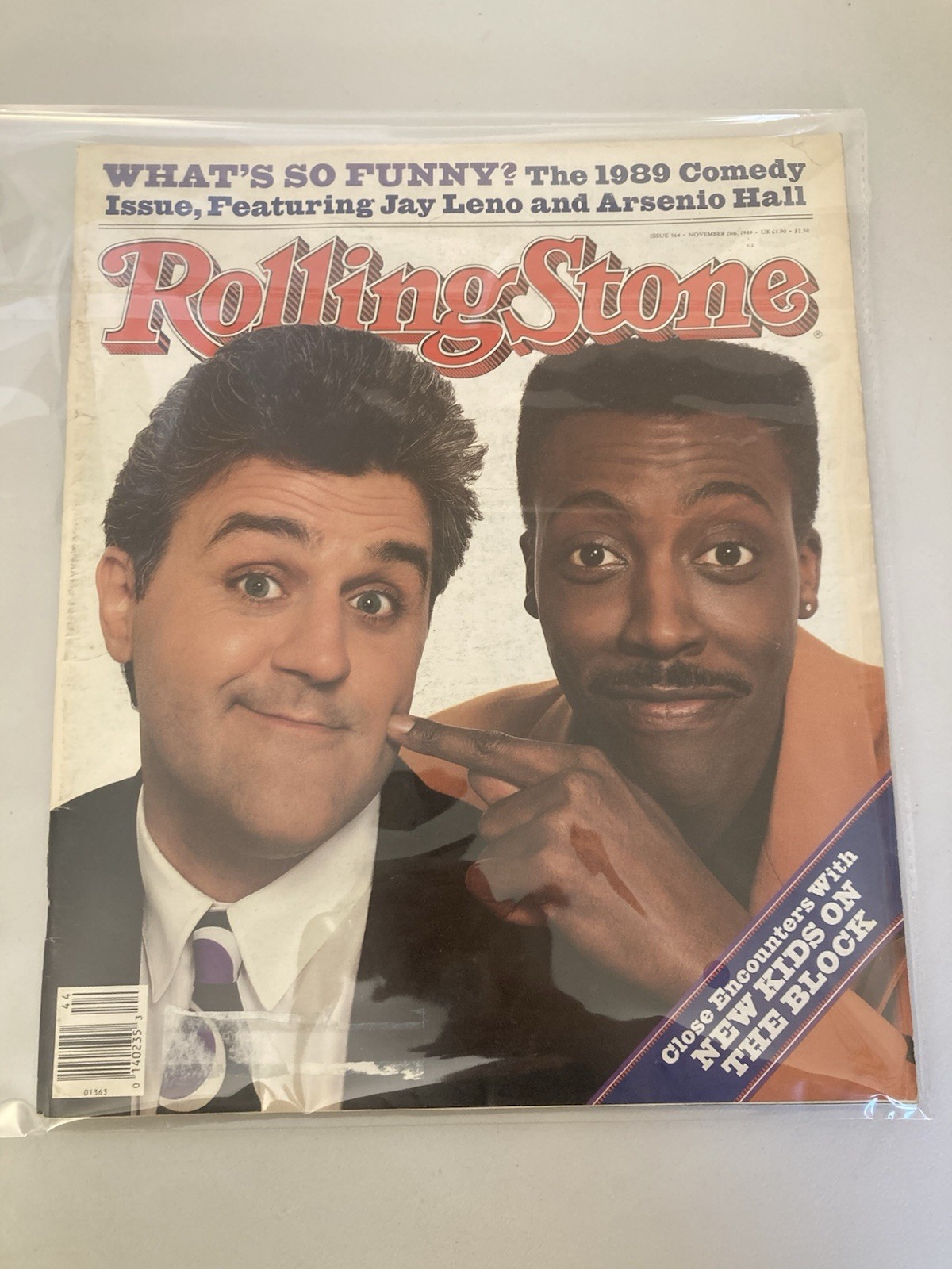 Rolling Stone Magazine November 2, 1989 #564 Jay Leno, Arsenio Hall