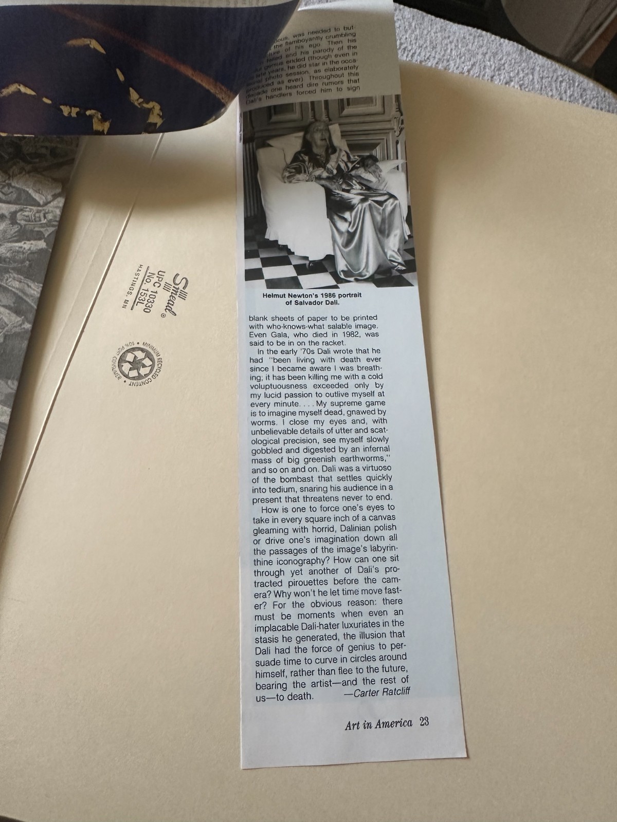 Title: Salvador Dalí – 2001 UCLA Exhibition Catalog + Archival Ephemera Bundle