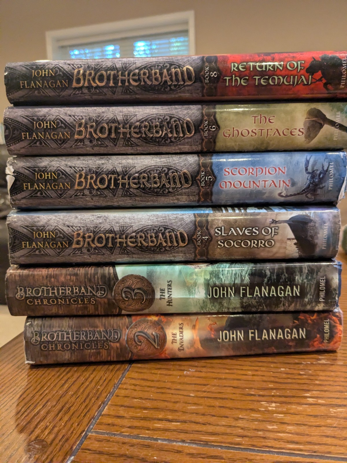 Lot 6 John Flanagan HC DJ Books Brotherband Chronicles 2 3 4 5 6 8 2012-2019