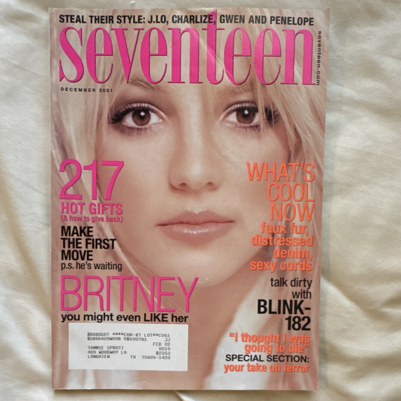 2001Seventeen Magazine Lot of 12 Illustrated J Lo Alba Carson Daly Julia Roberts