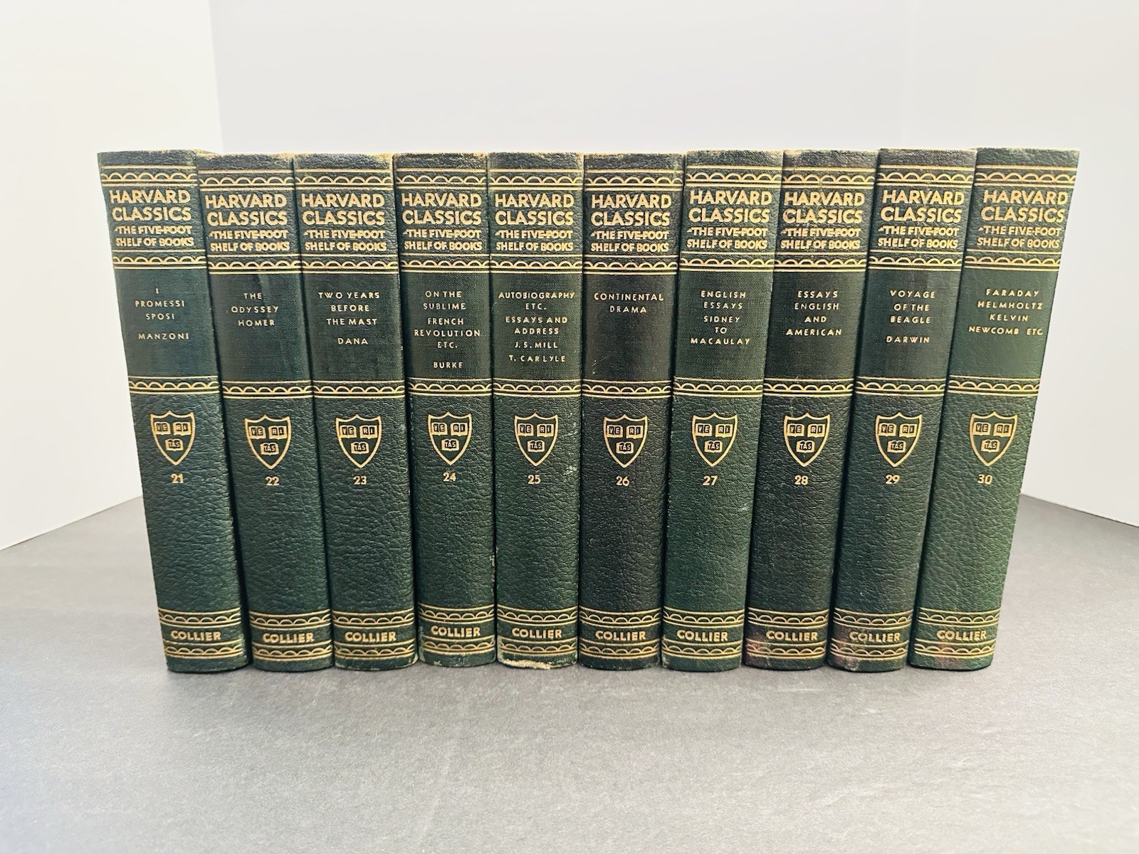 Harvard Classics Five Foot Shelf of Books Rainbow Set Complete 50 Vol + Lectures